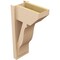 Ekena Millwork 8-in W x 14-in D x 26-in H Funston Slat Rough Cedar Woodgrain TimberThane Outlooker, Primed Tan OUTUR080X14X26FST24RCPR - alternate 2